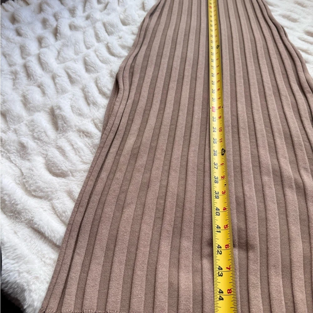 Bohme Brown Sleeveless Ribbed Dress - Picture 8 of 8